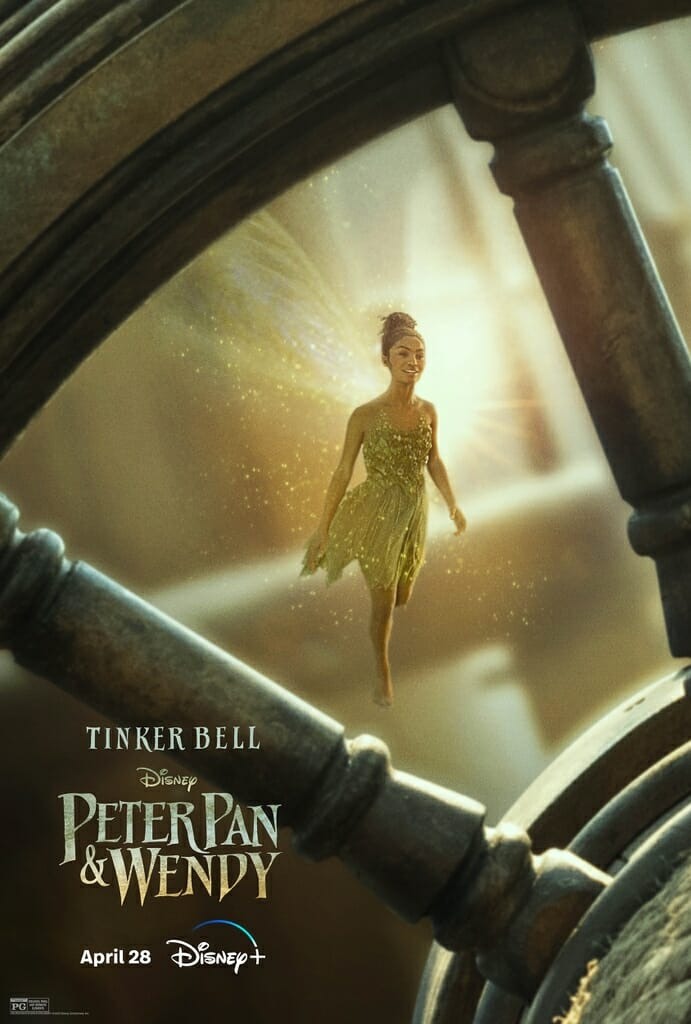 Fada Sininho em cartaz de Peter Pan e Wendy