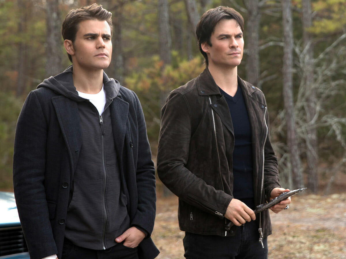 Paul Wesley e Ian Somerhalder em The Vampire Diaries