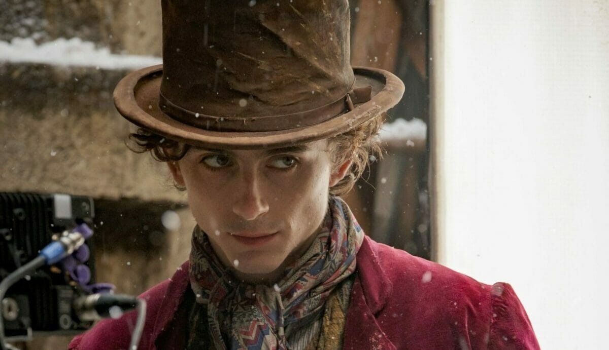 Timothée Chalamet como Willy Wonka