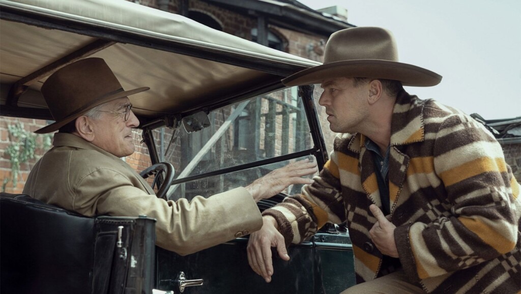 Robert DeNiro e Leonardo DiCaprio em Assassinos da Lua das Flores