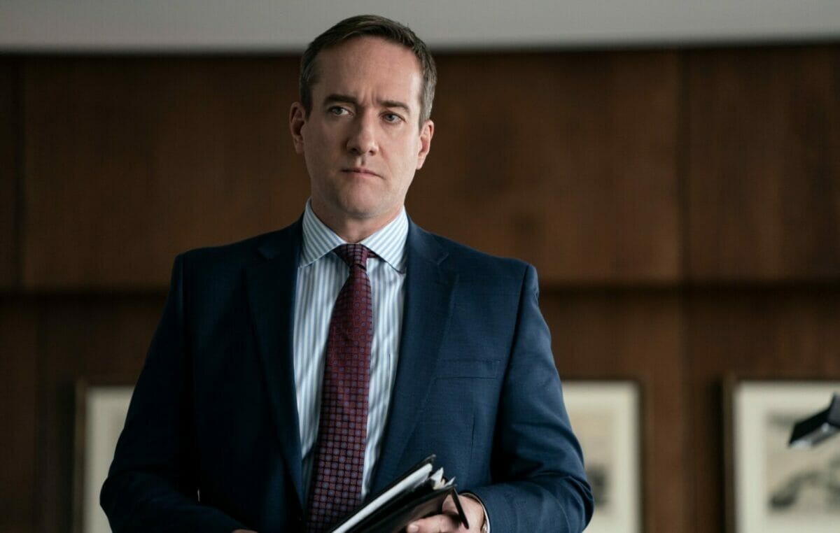 O ator Matthew Macfadyen em Succession