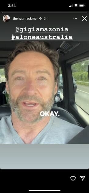 Jackman com cabelo de Wolverine