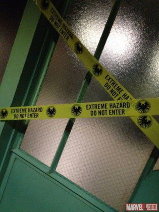 Set da terceira temporada de Agents of SHIELD