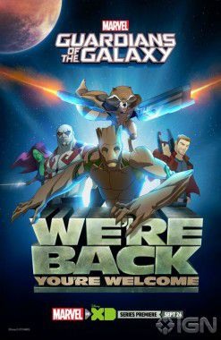 Guardioes da Galaxia serie poster Comic-Con
