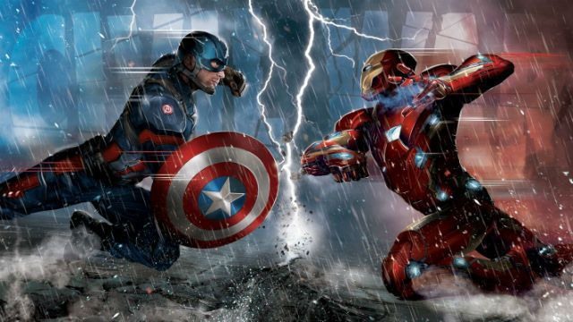 capitao america vs homem de ferro guerra civil