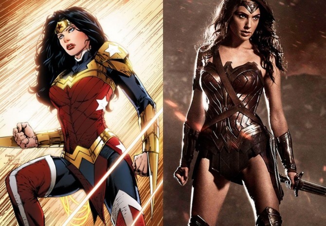 Novos uniformes da Mulher-Maravilha nas HQs e no cinema 
