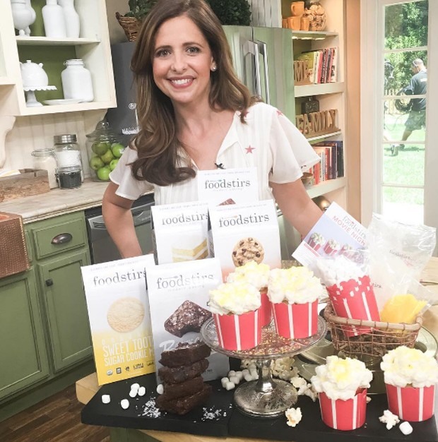 Sarah em aparição em programa americano