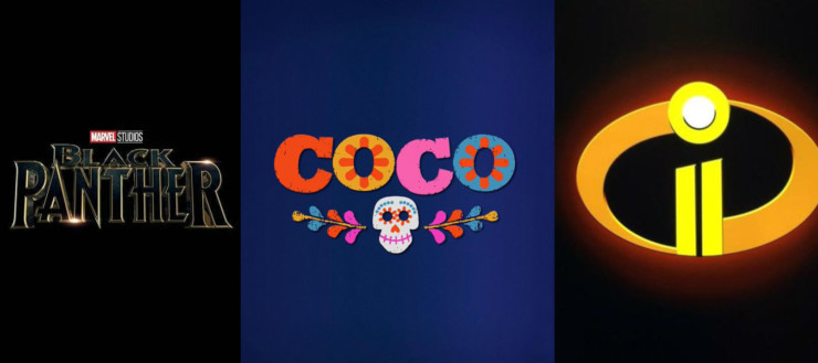 Pantera Negra, Coco e Os Incríveis 2