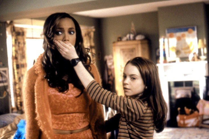 Banks e Lohan no filme original