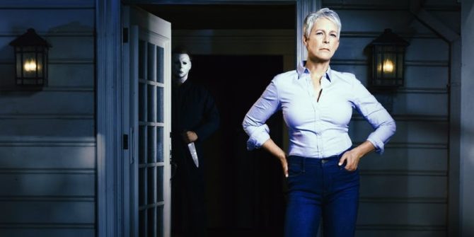 Jamie Lee Curtis no novo Halloween.