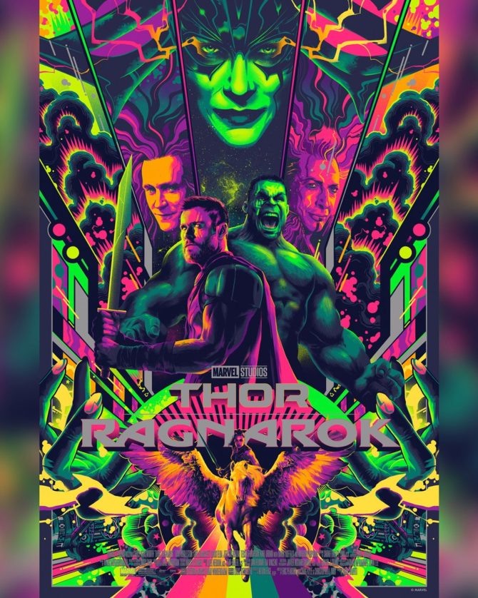 Pôster de Thor: Ragnarok feito por Mondo.