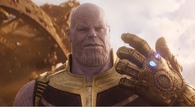 Thanos no trailer de Guerra Infinita.