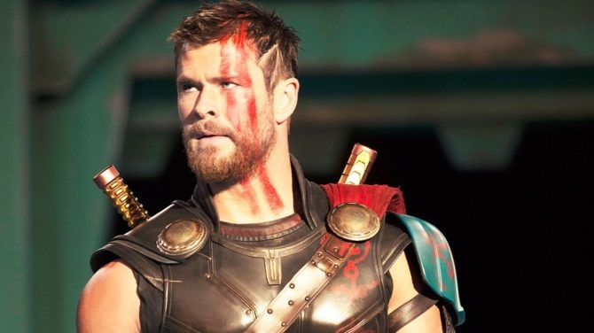 Chris Hemsworth em Thor: Ragnarok.