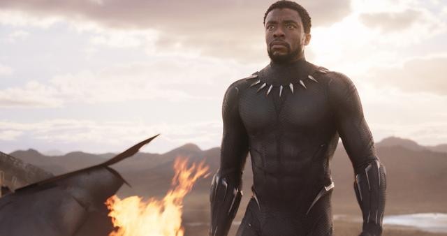 Chadwick Boseman em Pantera Negra.