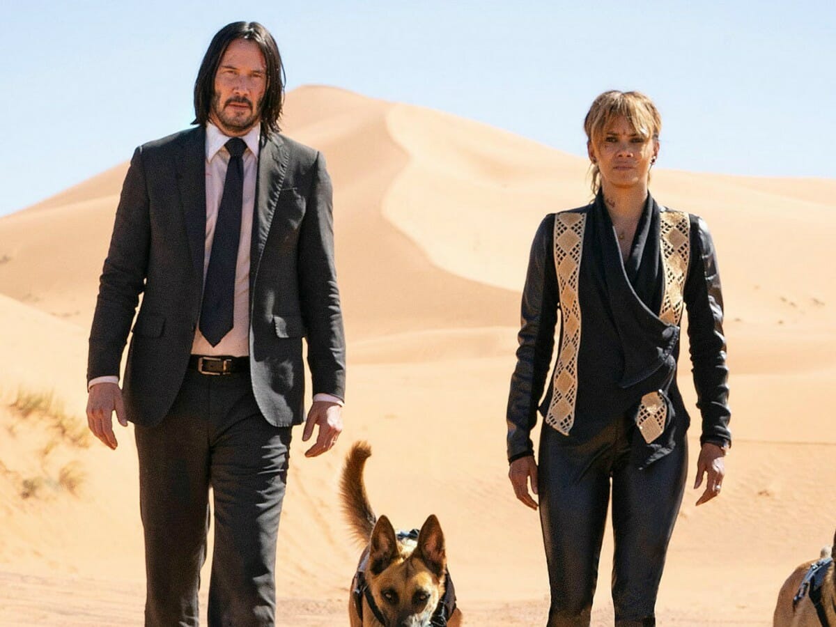 Keanu Reeves e Halle Berry em John Wick 3