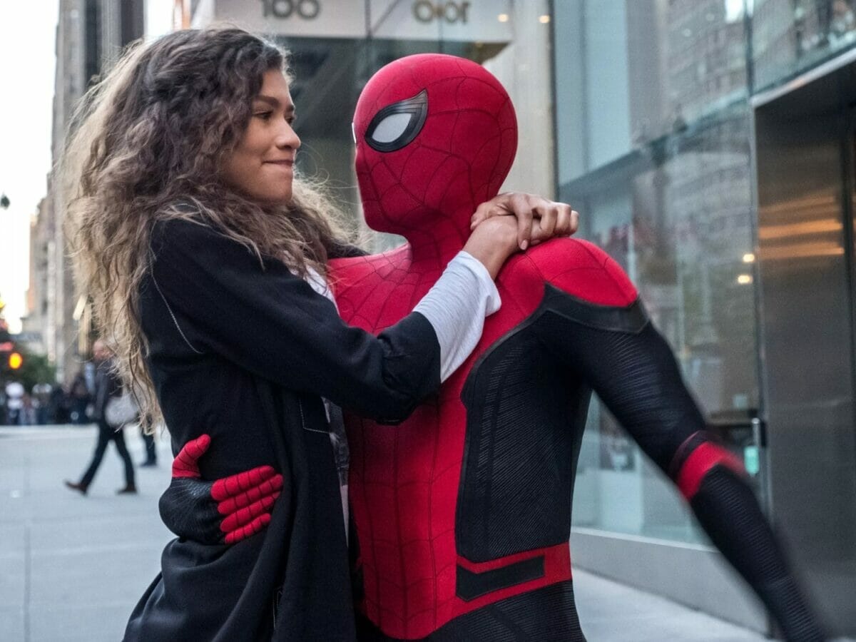 Zendaya e Tom Holland em Homem-Aranha