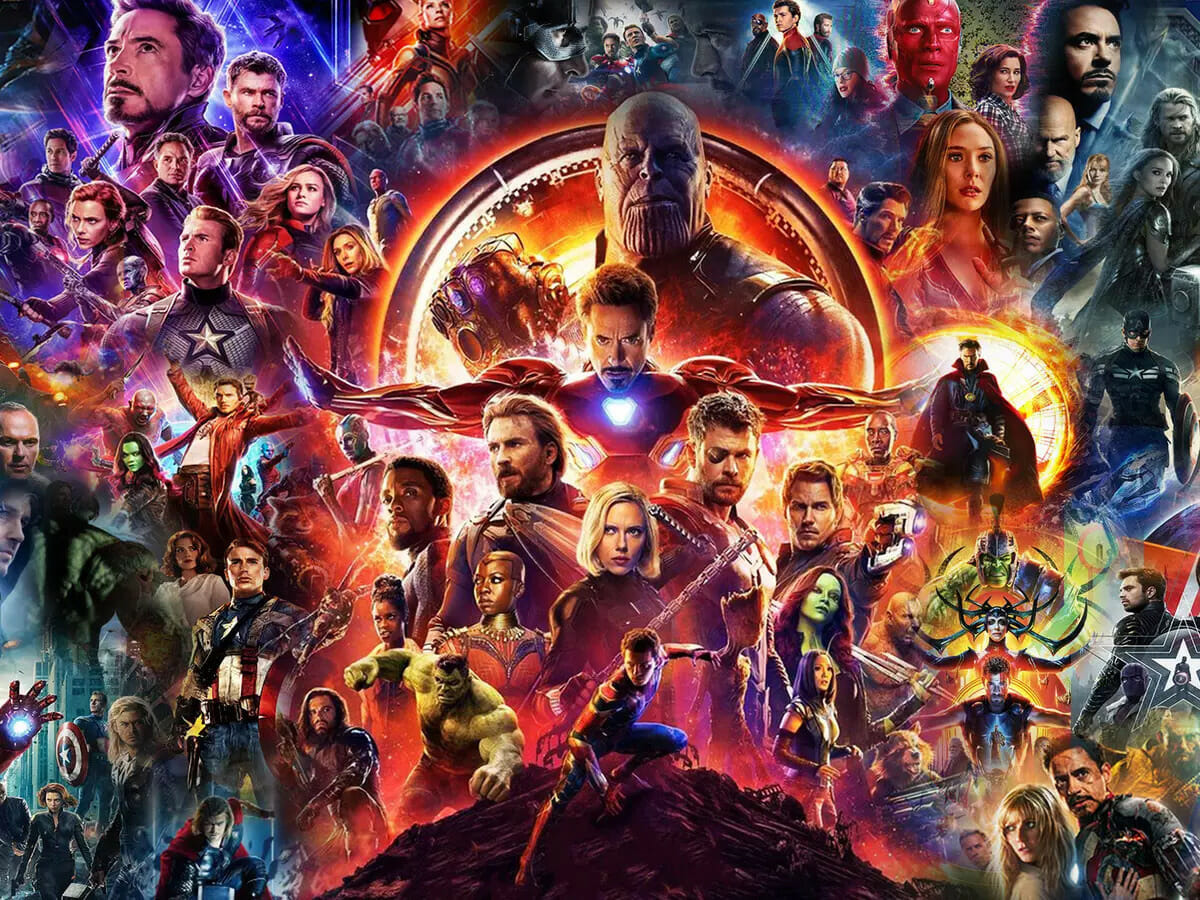 Os filmes da Marvel estão disponíveis no Disney+.