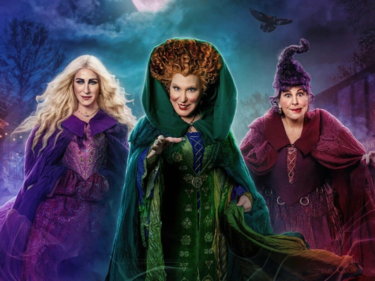 Sarah Jessica Parker, Bette Midler e Kathy Najimy em Abracadabra 2.