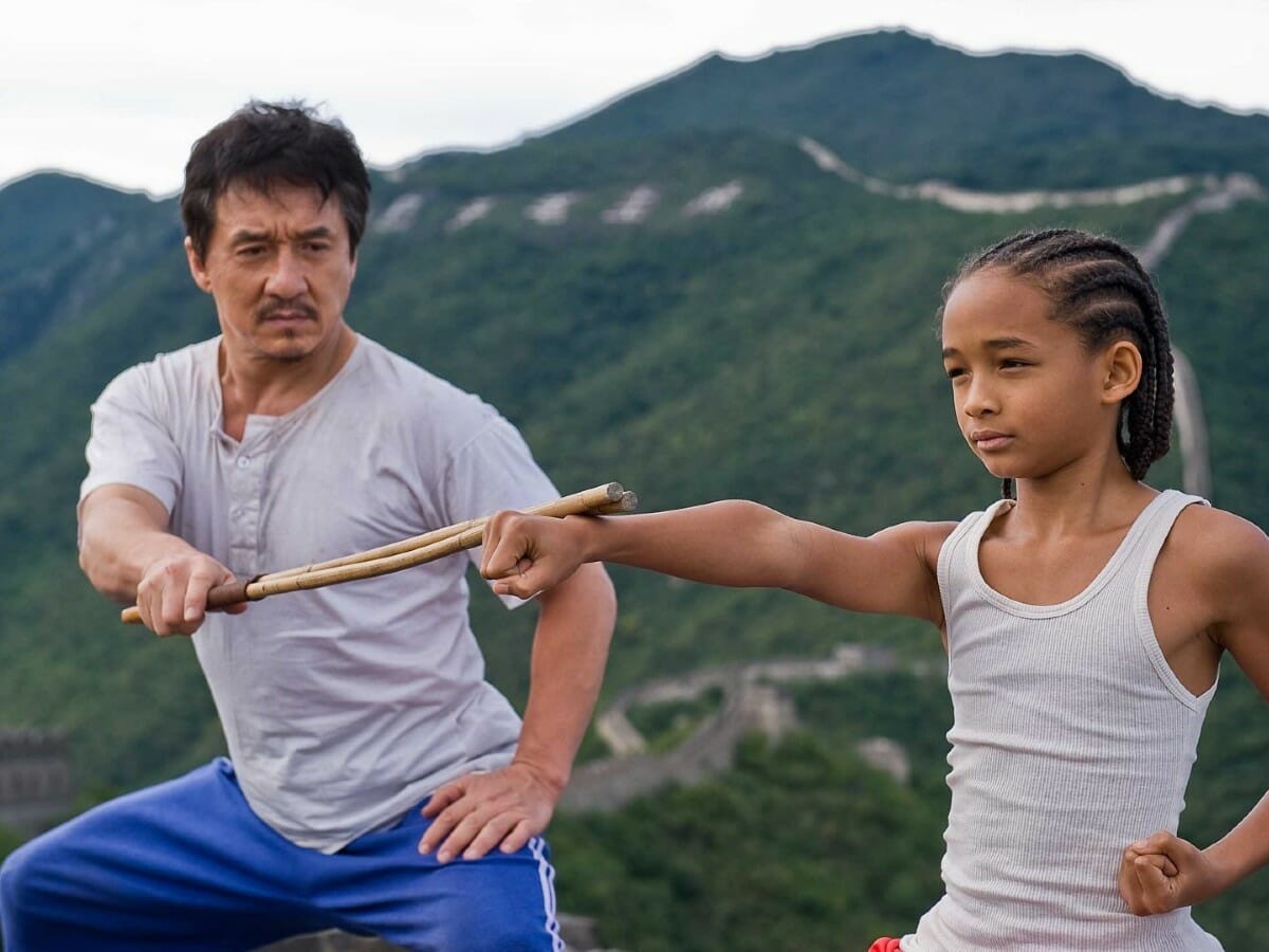 Jackie Chan e Jaden Smith no Karatê Kid de 2010