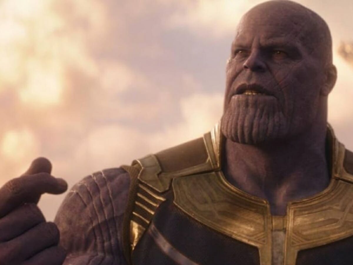 Josh Brolin como Thanos em Vingadores: Guerra Infinita.
