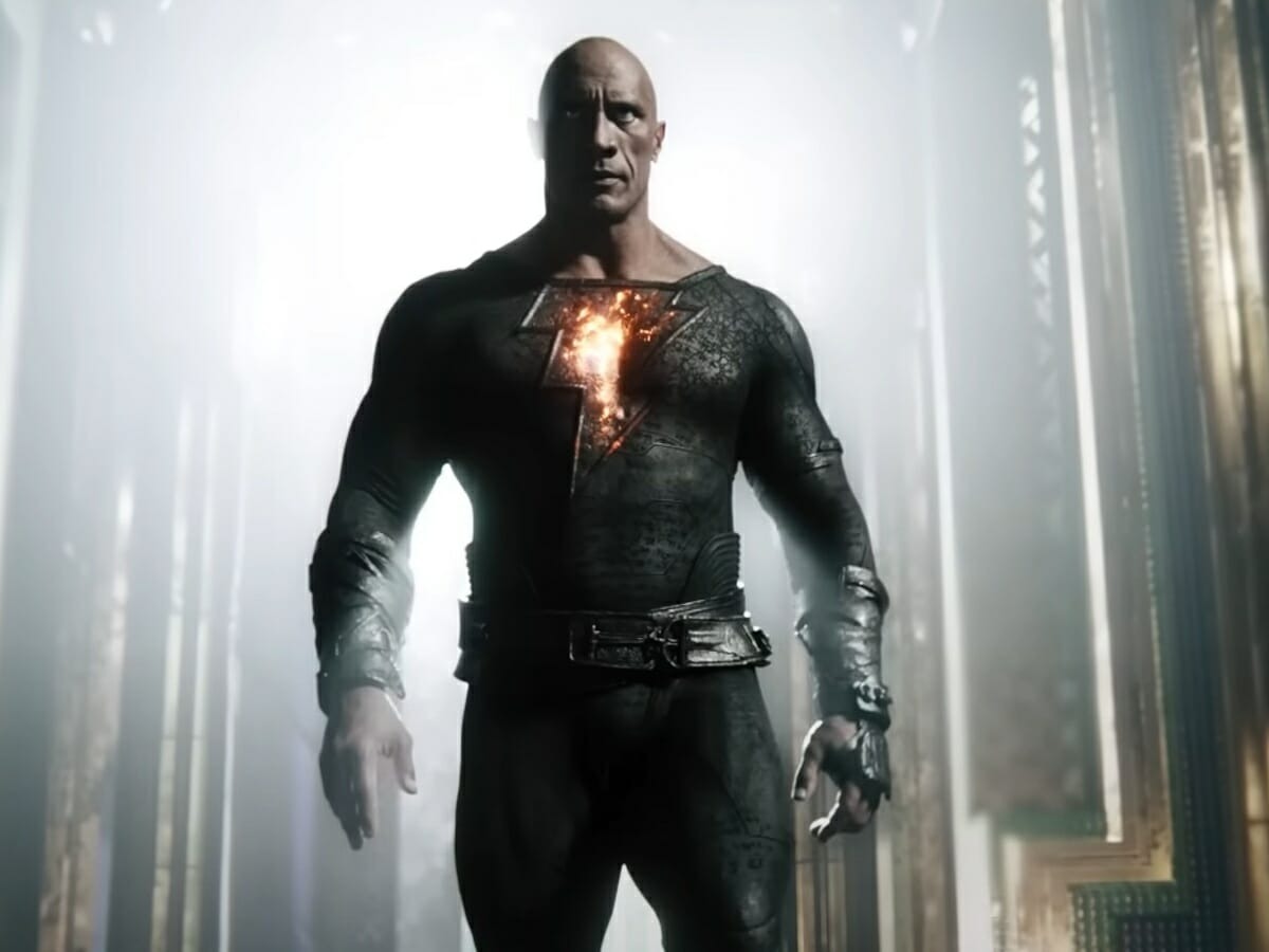 Dwayne Johnson como Adão Negro no filme da DC.