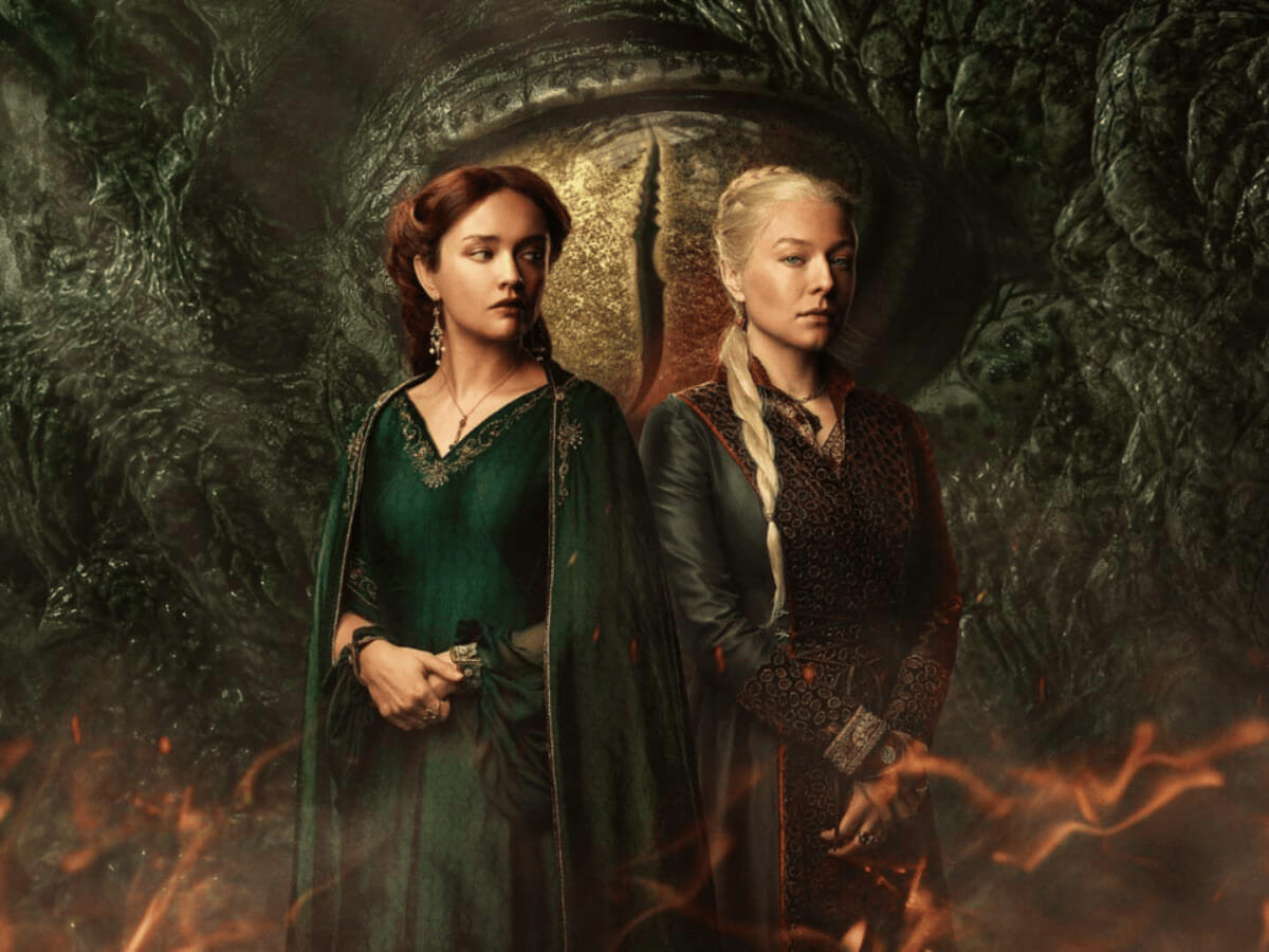 Olivia Cooke e Emma D'Arcy em A Casa do Dragão.