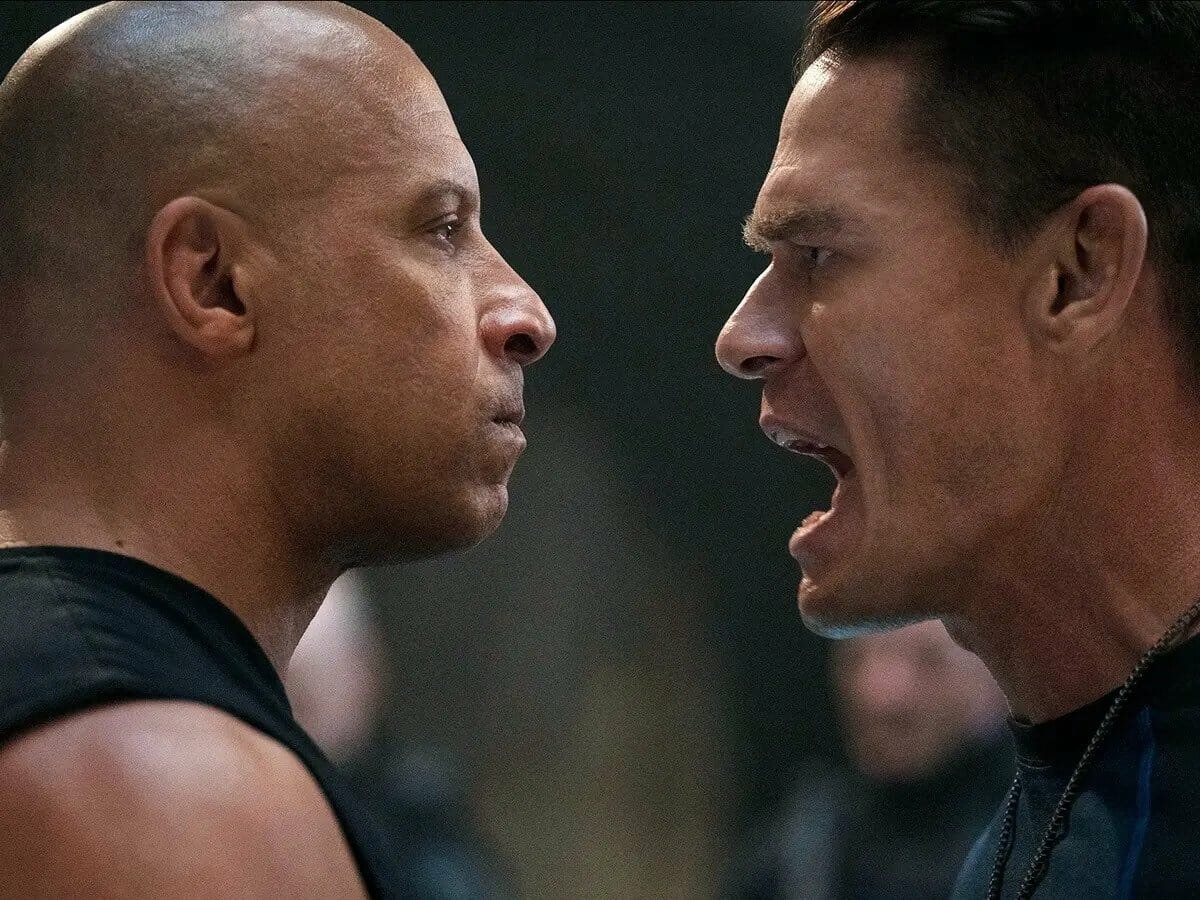 Vin Diesel e John Cena em Velozes e Furiosos 9.