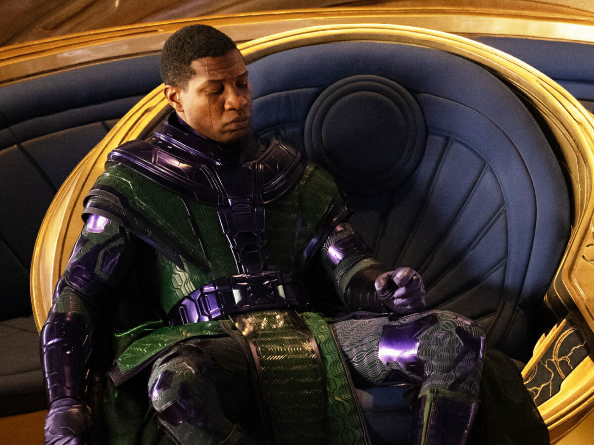 Jonathan Majors como Kang em Homem-Formiga e a Vespa: Quantumania