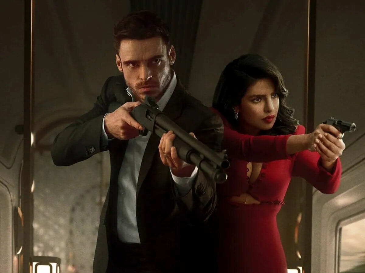 Richard Madden e Priyanka Chopra em Citadel.