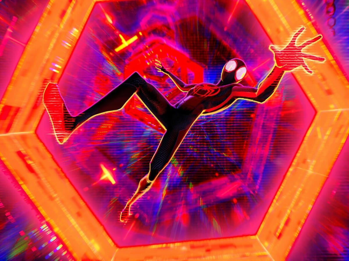 Miles Morales em Através do Aranhaverso