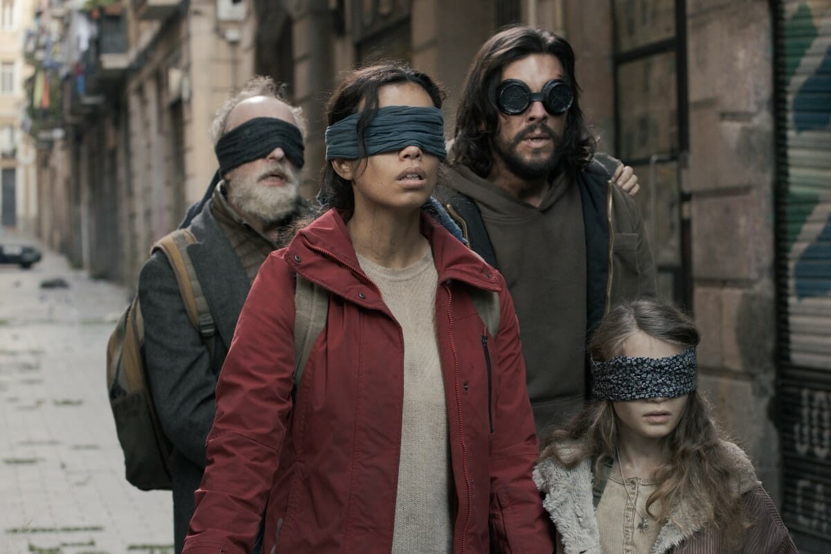O elenco de Bird Box Barcelona