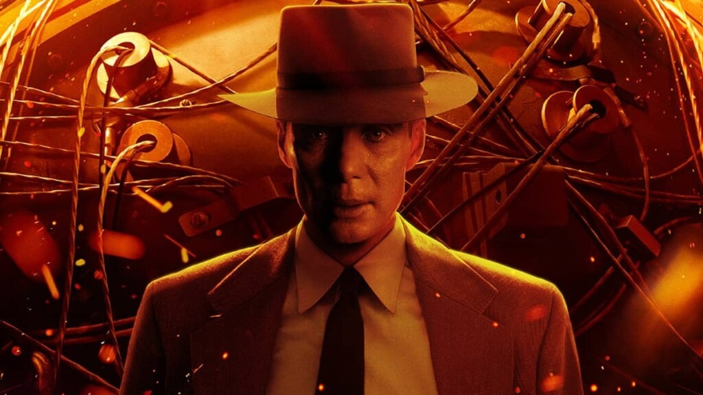 Cillian Murphy no pôster de Oppenheimer