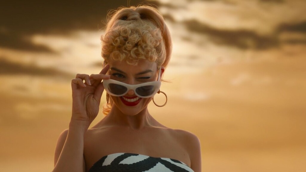 Margot Robbie em teaser de Barbie.