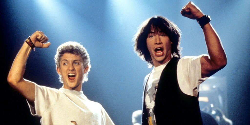 Bill & Ted é um dos primeiros sucessos de Keanu Reeves