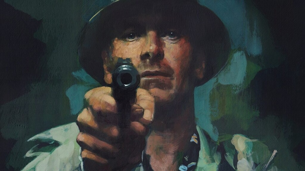 Michael Fassbender no pôster de O Assassino