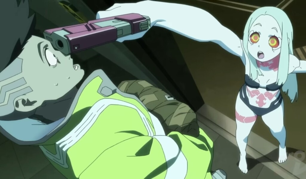 David e Rebecca em Cyberpunk: Mercenários