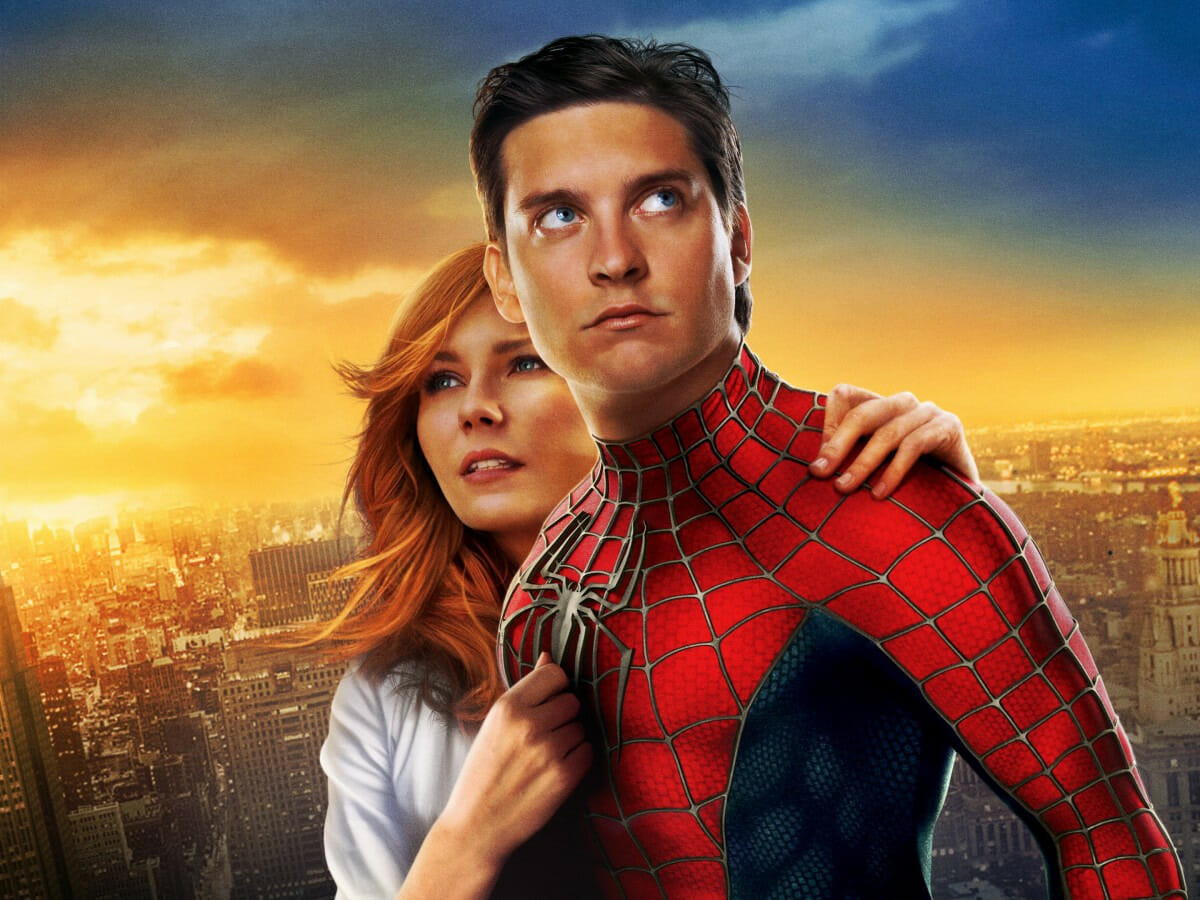Kirsten Dunst e Tobey Maguire em Homem-Aranha