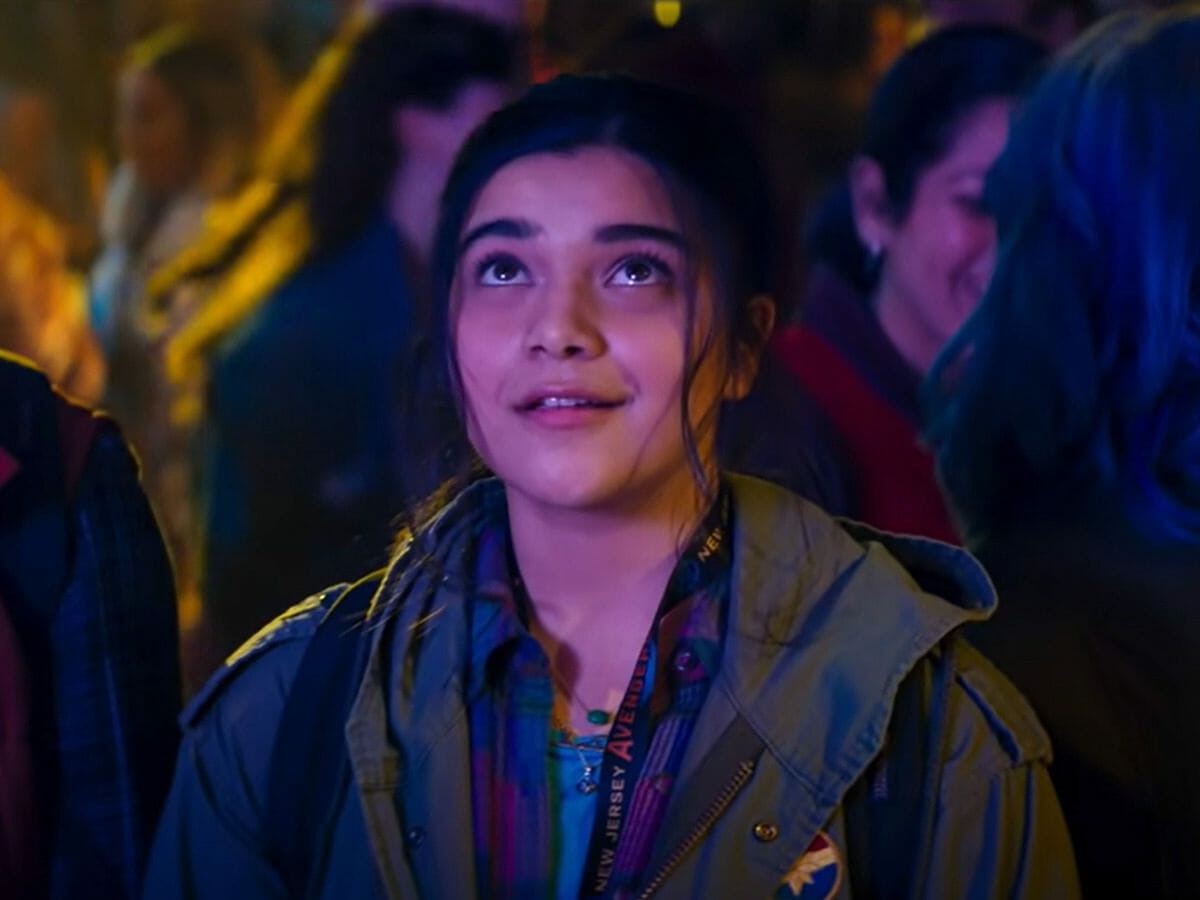 Iman Vellani como Kamala Khan na série Ms. Marvel