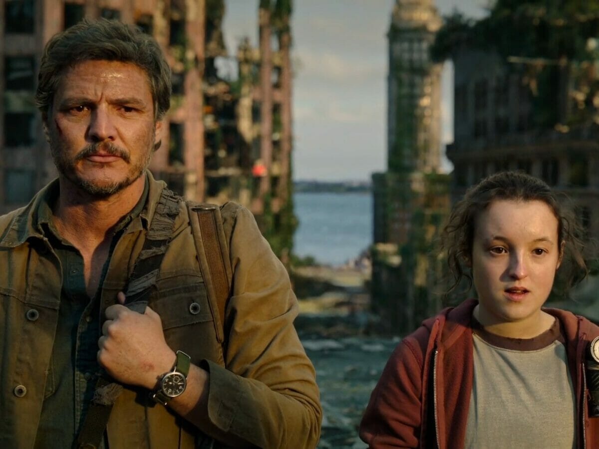 Pedro Pascal e Bella Ramsey em The Last of Us.