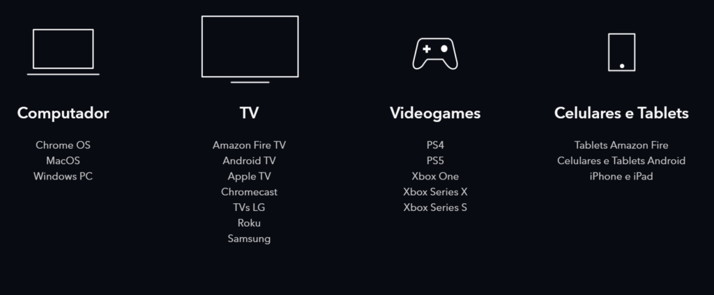 Dispositivos compatíveis com Star+