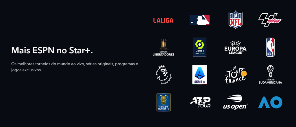 Star+ também exibe esportes