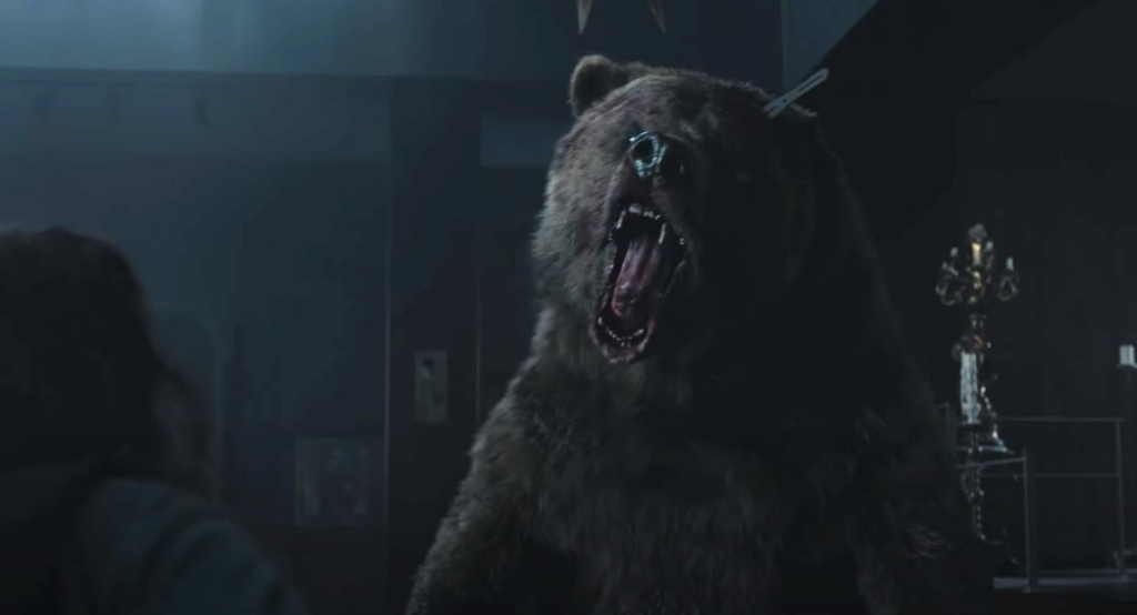 Maggie enfrenta um urso