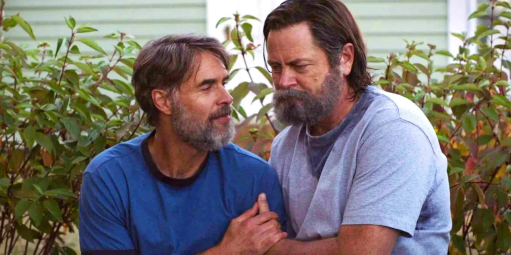 Bill (Nick Offerman) e Frank (Murray Bartlett) em The Last of Us