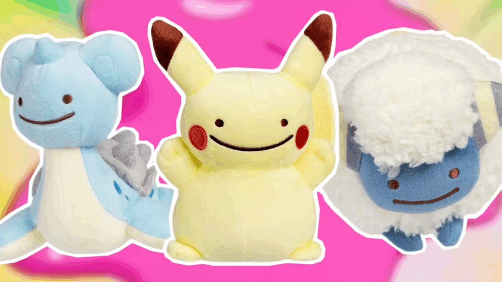 Pokémon lança pelúcias com rostos do Ditto e divide opiniões