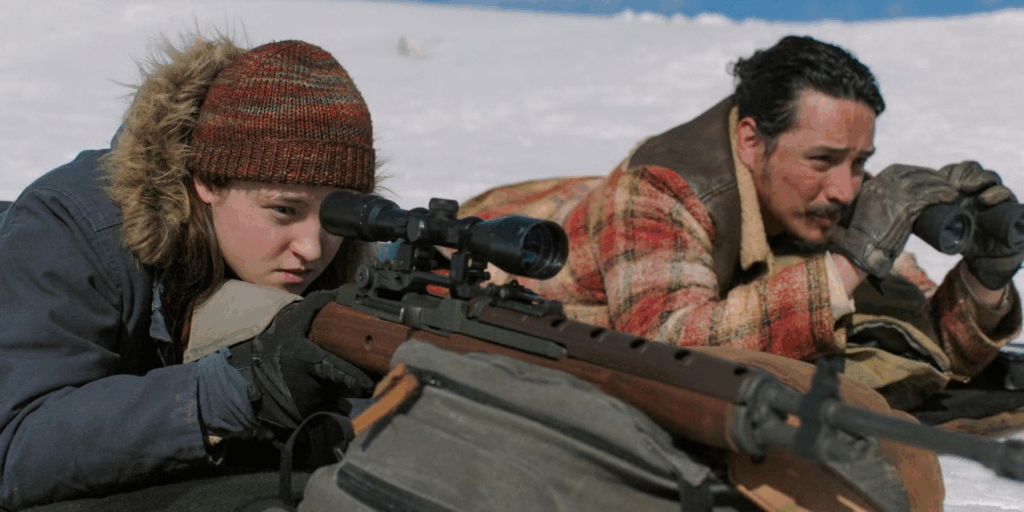 Bella Ramsey e Gabriel Luna em The Last of Us