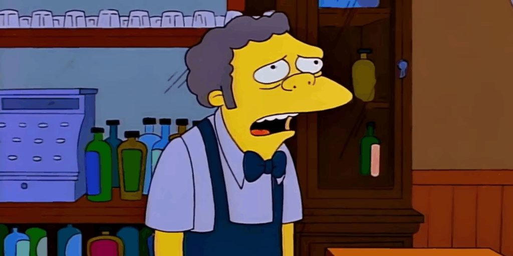 Futuro alternativo revela destino trágico de Moe em Os Simpsons